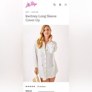 Lilly Pulitzer Kwitney Long Sleeve Cover Up
